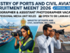 Ministry of Ports and Civil Aviation Recruitment 2026: Photographer & Assistant Photographer Vacancies Ministry of Ports and Civil Aviation Recruitment 2026: Photographer & Assistant Photographer Vacancies