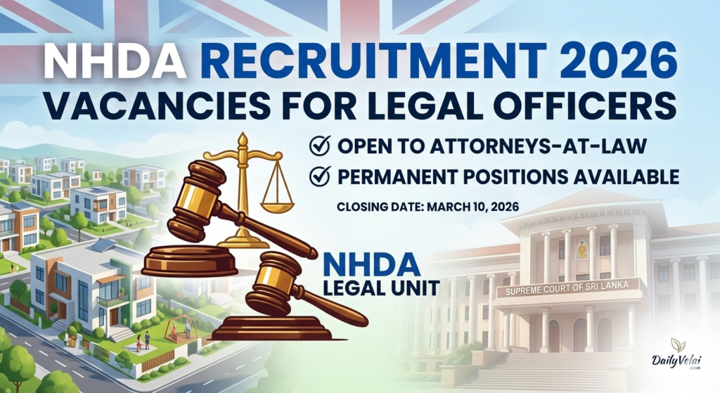 NHDA Sri Lanka Legal Officer Vacancy