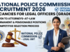 National Police Commission (NPC) Recruitment 2026: Vacancies for Legal Officers (Grade III) National Police Commission (NPC) Recruitment 2026: Vacancies for Legal Officers (Grade III)