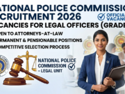 National Police Commission (NPC) Recruitment 2026: Vacancies for Legal Officers (Grade III)