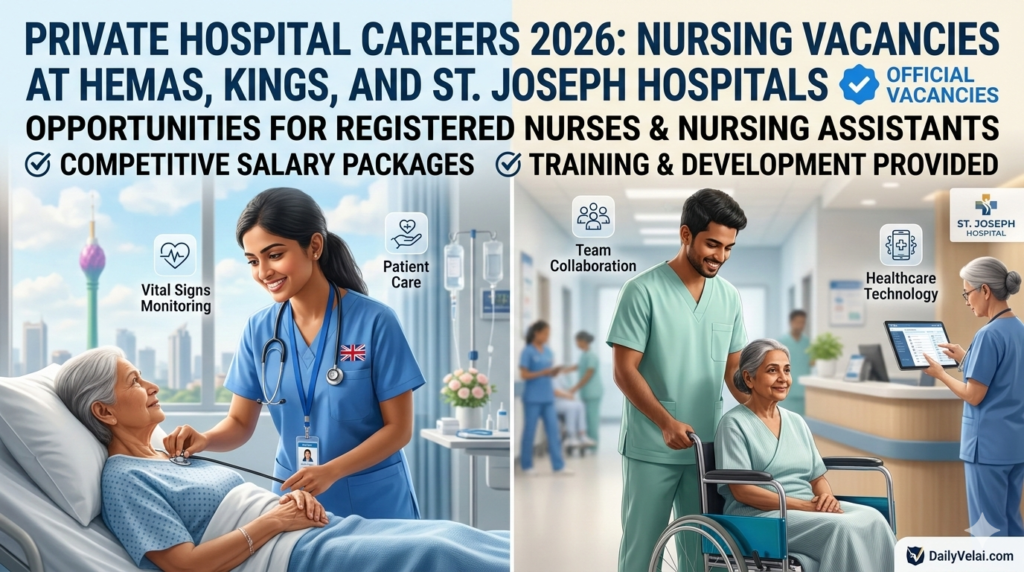 Private Hospital Careers 2026: Nursing Vacancies at Hemas, Kings, and St. Joseph Hospitals