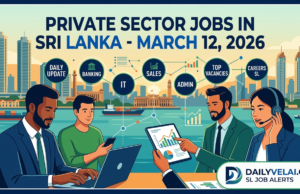 Private Sector Job Vacancies in Sri Lanka