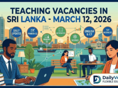 Latest Teaching Vacancies in Sri Lanka (March 12, 2026) Latest Teaching Vacancies in Sri Lanka