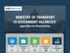 Government Job Vacancies at the Ministry of Transport and Highways, Sri Lanka (45 Openings) Government Job Vacancies at the Ministry of Transport and Highways, Sri Lanka