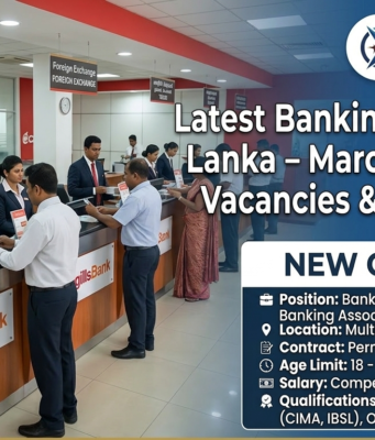Latest Banking Jobs in Sri Lanka – March 2026 | Top Vacancies & Apply Links