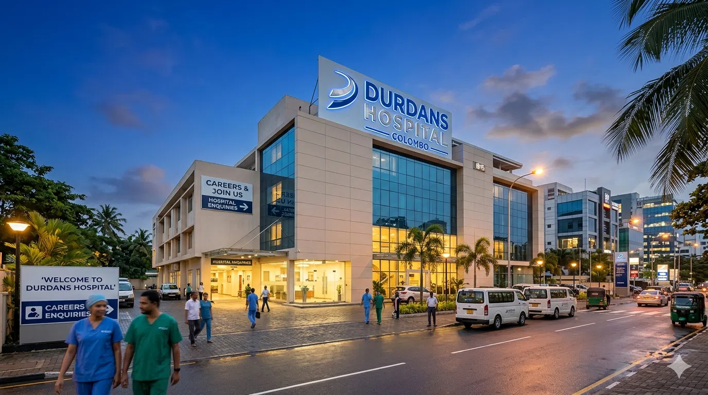 Private Sector Healthcare Vacancies in Sri Lanka - Durdans Hospital