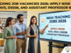 Teaching Job Vacancies 2026 DailyVelai.com Career Guide