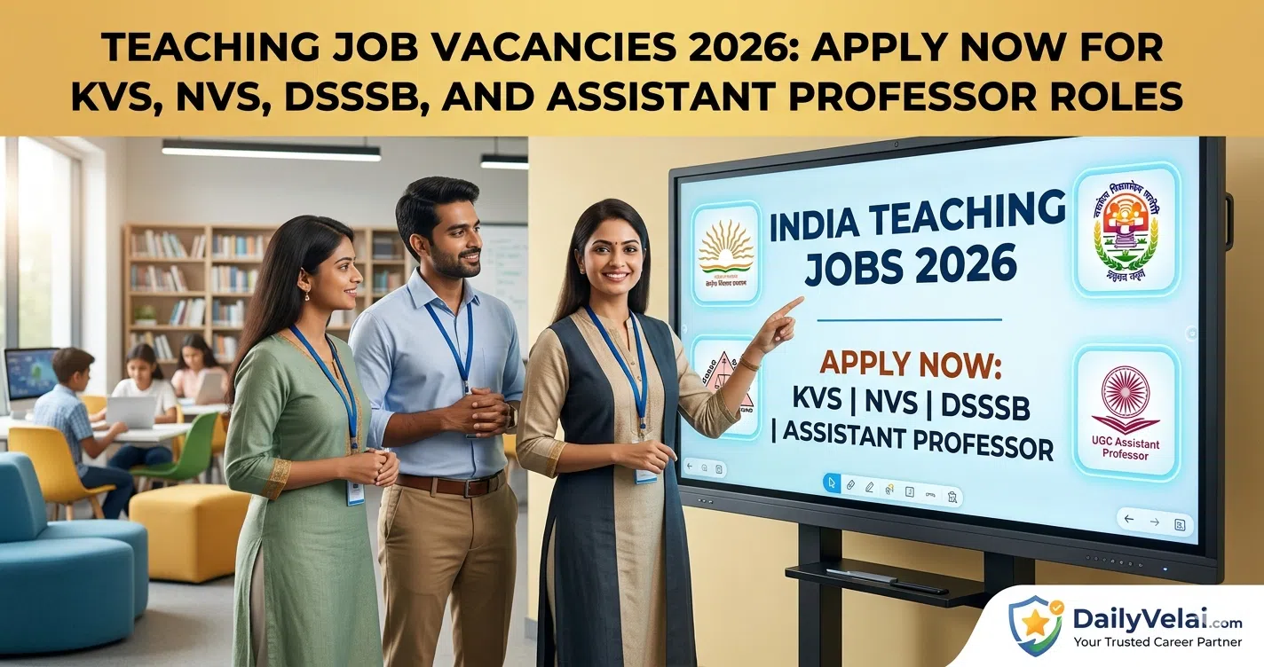 Teaching Job Vacancies 2026 DailyVelai.com Career Guide