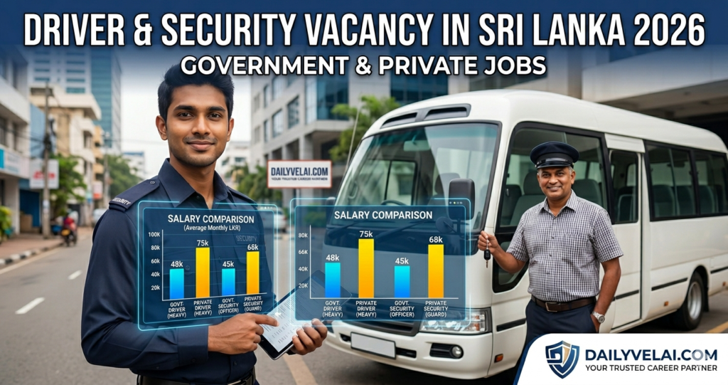 Driver and Security Vacancy in Sri Lanka 2026: Government & Private Jobs 1 Driver and Security Vacancy in Sri Lanka 2026