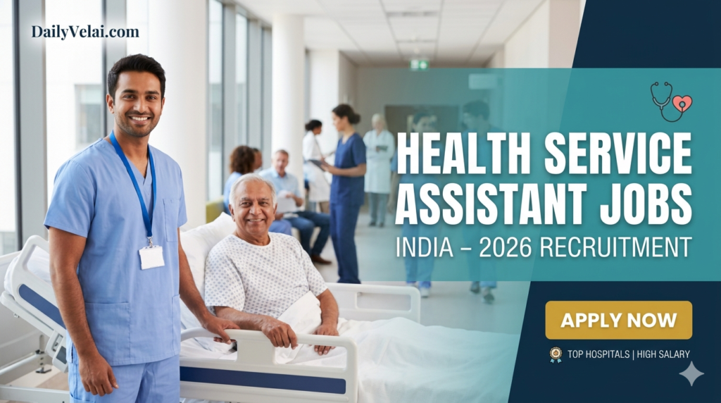Latest Health Service Assistant Jobs in India 2026: Apply Now for Top Hospital Vacancies 2 Latest Health Service Assistant Jobs in India