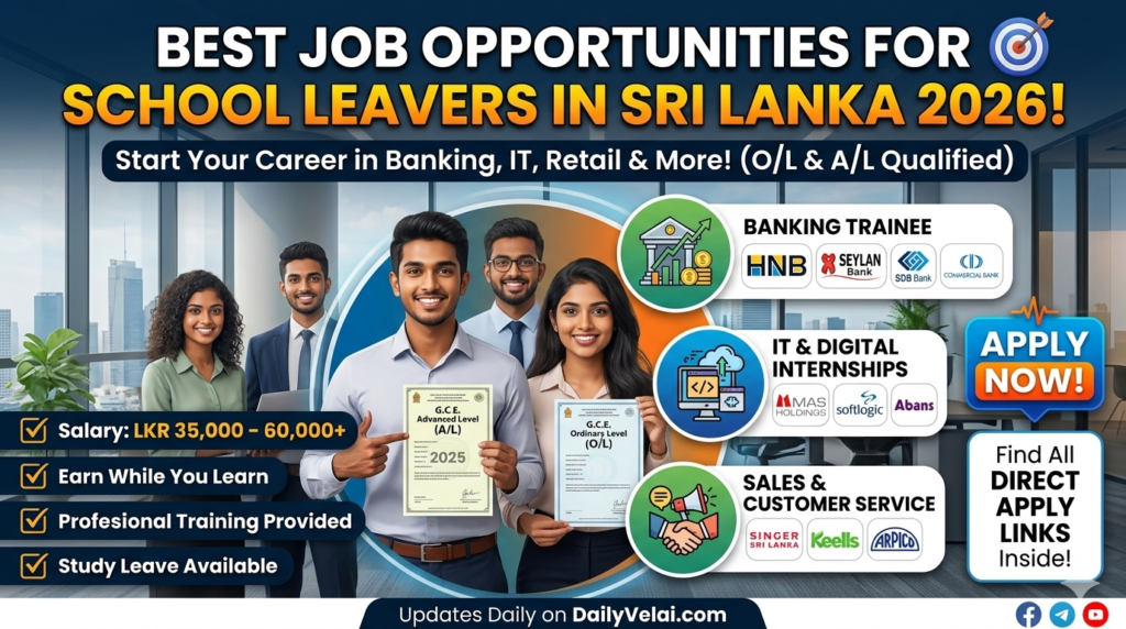 Best Jobs for School Leavers in Sri 