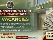 India Government Mint Recruitment 2026: 94 Vacancies