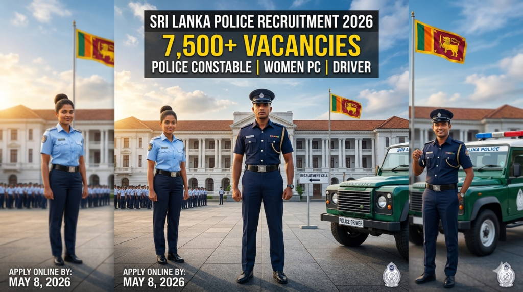 Sri Lanka Police Recruitment 2026 – Apply Online for Constable & Driver Posts 1 Sri Lanka Police Recruitment 2026
