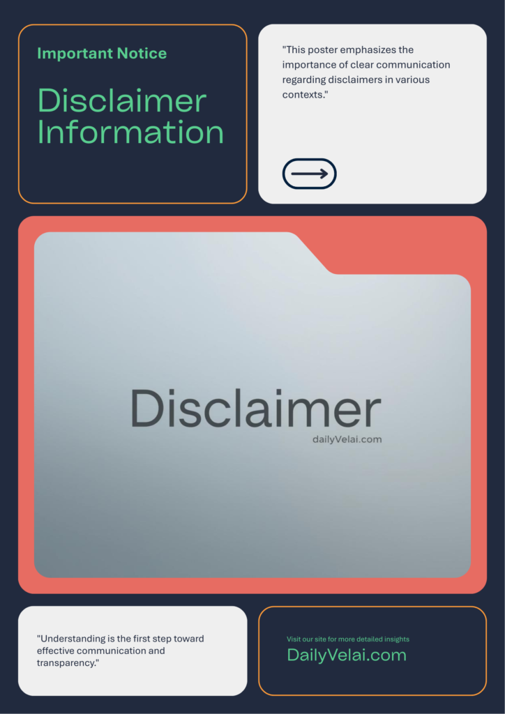 Disclaimer 1 Disclaimer