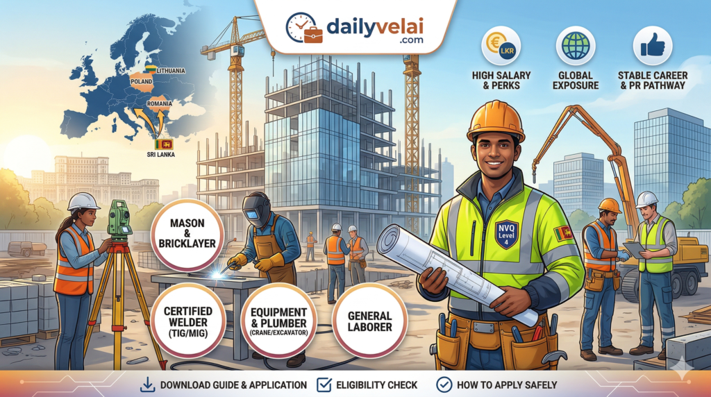 Construction Work in Europe: The Ultimate 2026 Career Guide for Sri Lankans