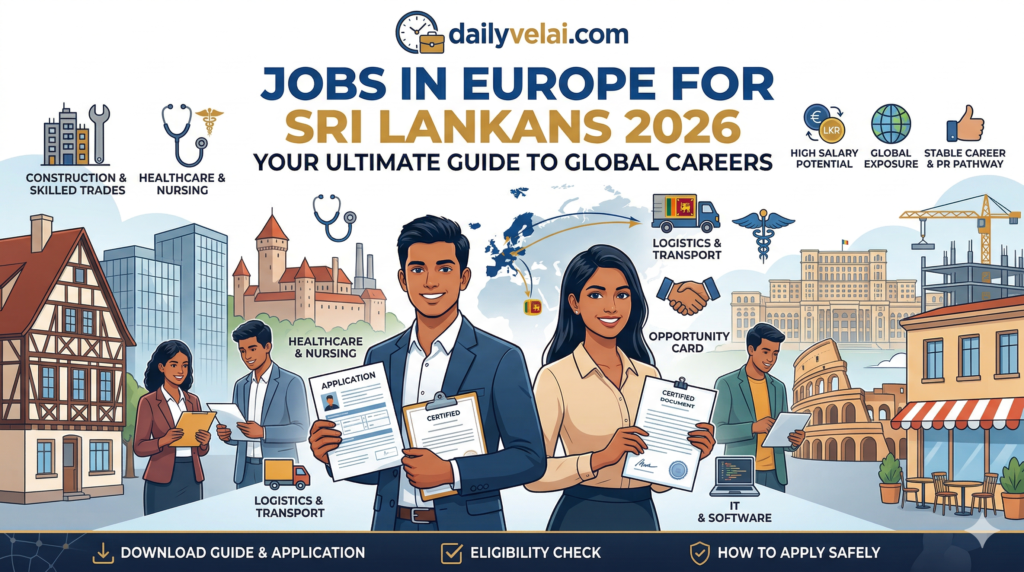 Jobs in Europe for Sri Lankans 2026: Your Complete Roadmap to a Dream Career