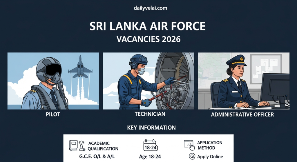 Sri Lanka Air Force Vacancies 2026: Your Ultimate Guide to Joining the SLAF 1 Sri Lanka Air Force Vacancies 2026: Your Ultimate Guide to Joining the SLAF