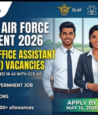 Sri Lanka Air Force Recruitment 2026: Permanent Office Assistant (KKS) Vacancies