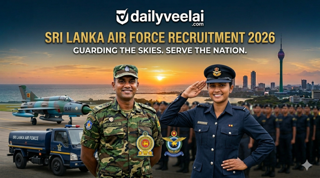 SriLanka Air Force (SLAF) Recruitment 2026