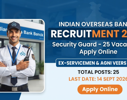 Indian Overseas Bank Recruitment 2026: Security Guard Post Details