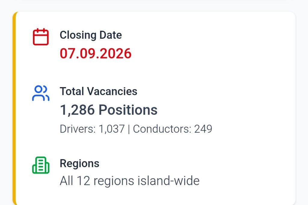SLTB Vacancies 2026: இலங்கை போக்குவரத்து சபையில் 1,286 சாரதி மற்றும் நடத்துனர் பணியிடங்கள் - முழு விவரம்